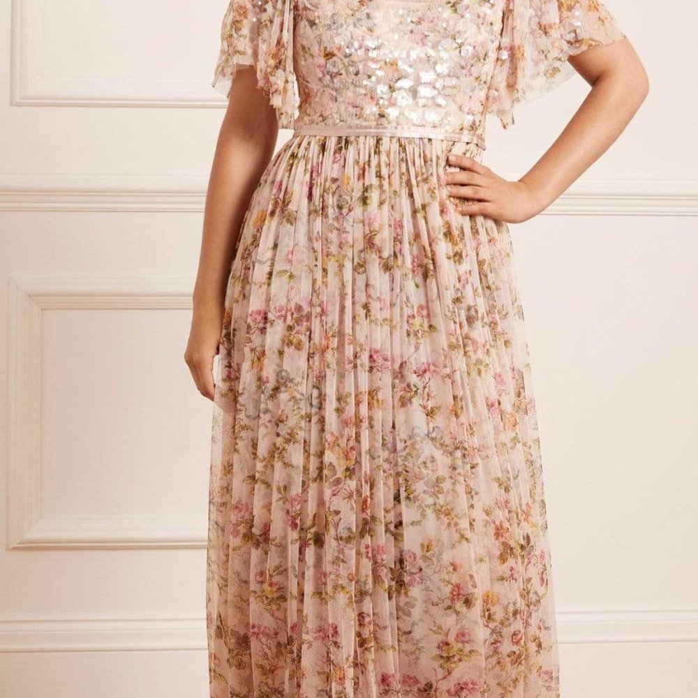 NEEDLE AND THREAD HONESTY GARLAND BODICE GOWN Size 4